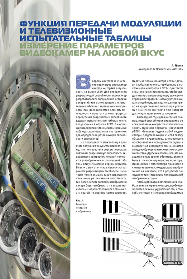 ФПМ и телевизионные испытательные таблицы