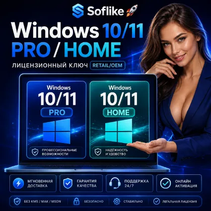 Windows 10/11 PRO/HOME ✅ Microsoft Partner | Retail/OEM ключ | Мгновенно | Гарантия