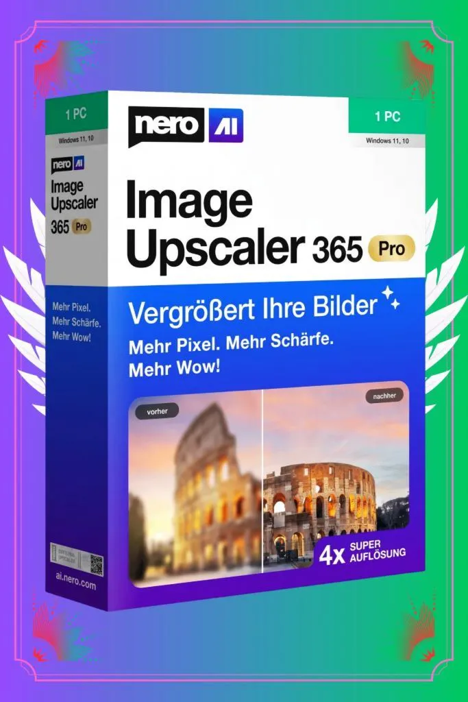 Nero AI Image Upscaler 365 Pro Аккаунт До 7 декабря 2026
