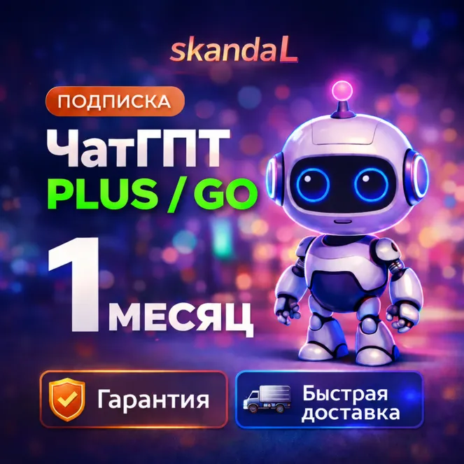 ПРОДЛЕНИЕ ChatGPT 5.5 | PLUS | GO | 1 МЕСЯЦ