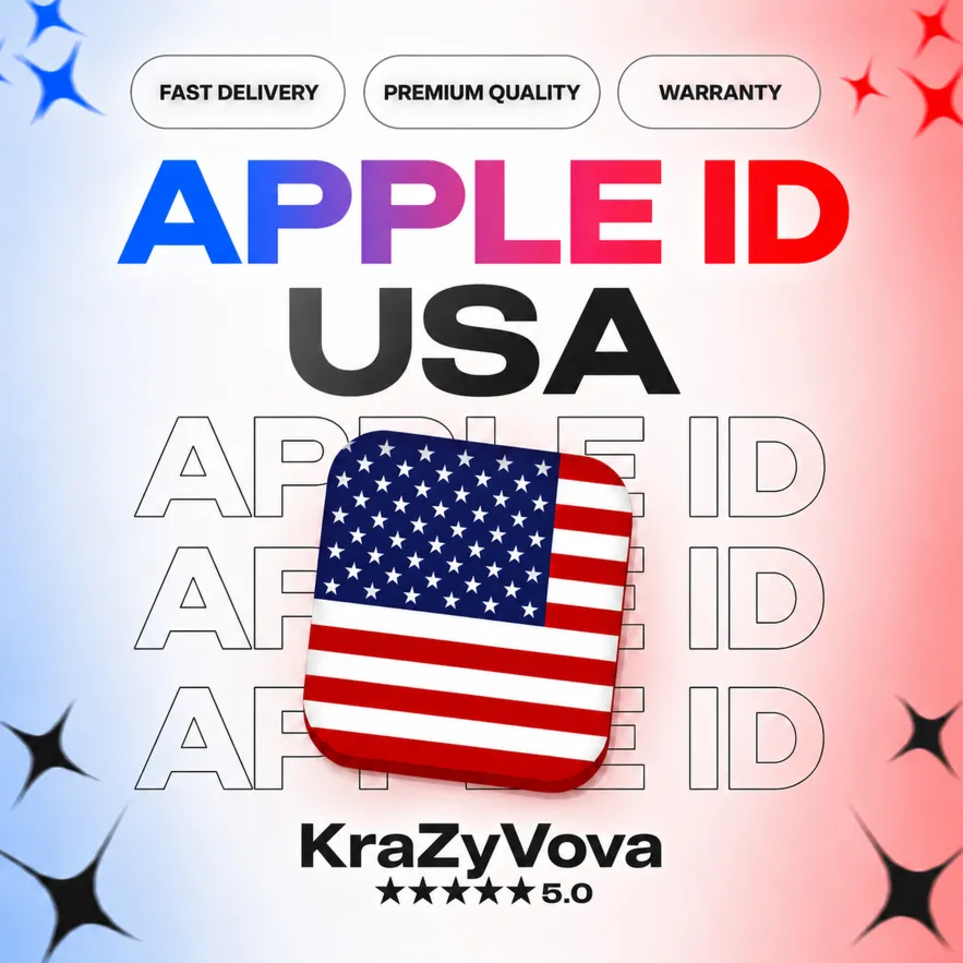 🇺🇸 iCloud ID США – Личный аккаунт | Без 2FA | Подходит для всех iOS-устройств | Пож
