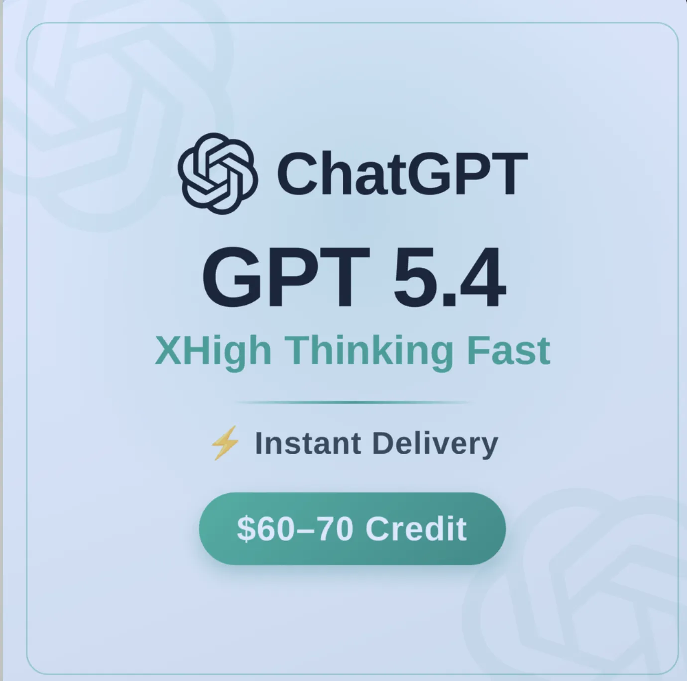 Chat GPT 5.4 XHigh  | Моментальная доставка