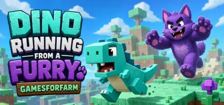 Dino running from a FURRY: GAMESFORFARM (STEAM KEY)