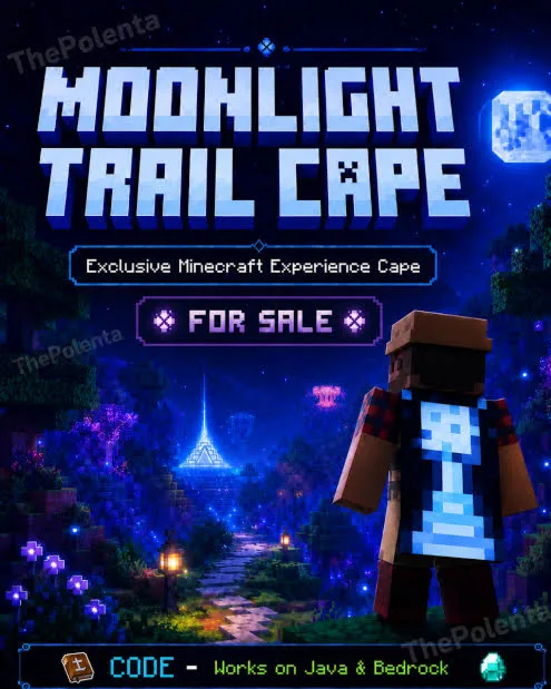 Minecraft: Moonlight Trail Cape - Microsoft КЛЮЧ [ДЛЯ Java и Bedrock]