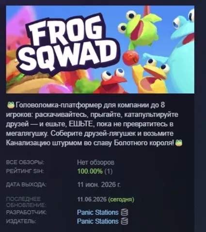 Frog Sqwad 🐸 АВТОДОСТАВКА STEAM РОССИЯ