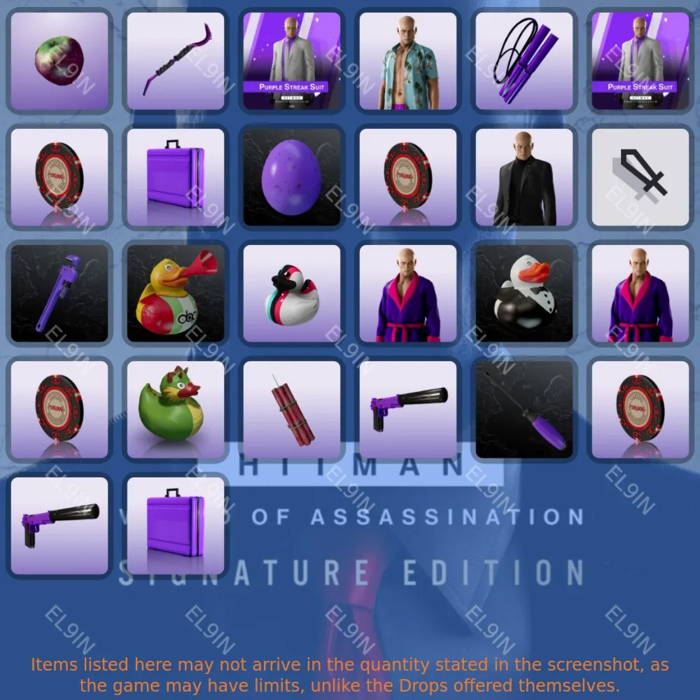 HITMAN World of AssassinationТвич Дропсы️26 предметов + 