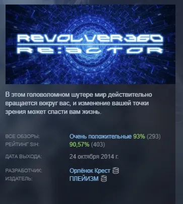 REVOLVER360 RE:ACTOR STEAM KEY REGION FREE GLOBAL+РОССИЯ