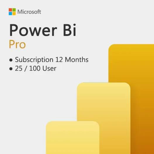 POWER BI PRO 25/100 users 1 year key