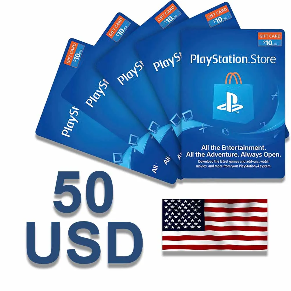✅PlayStation Network USA 50 USD КОД ПОПОЛНЕНИЯ🎁 PSN