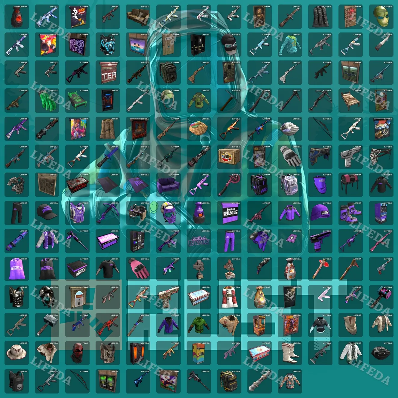 Rust [STEAM] STEAM ACCOUNT 🛠️【TWITCH / KICK DROPS】🔫579+ SKINS • 1--50 ROUNDS