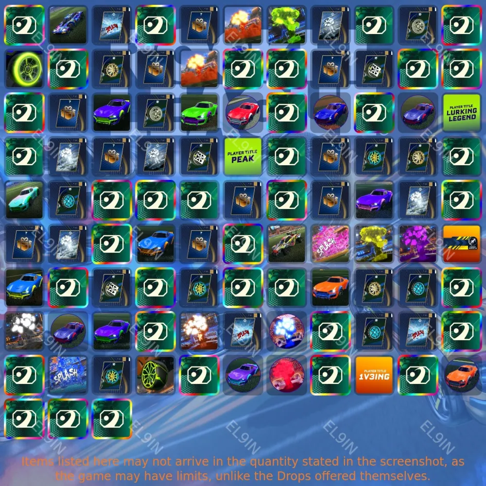 Rocket LeagueТвич Дропсы102 предметов + 