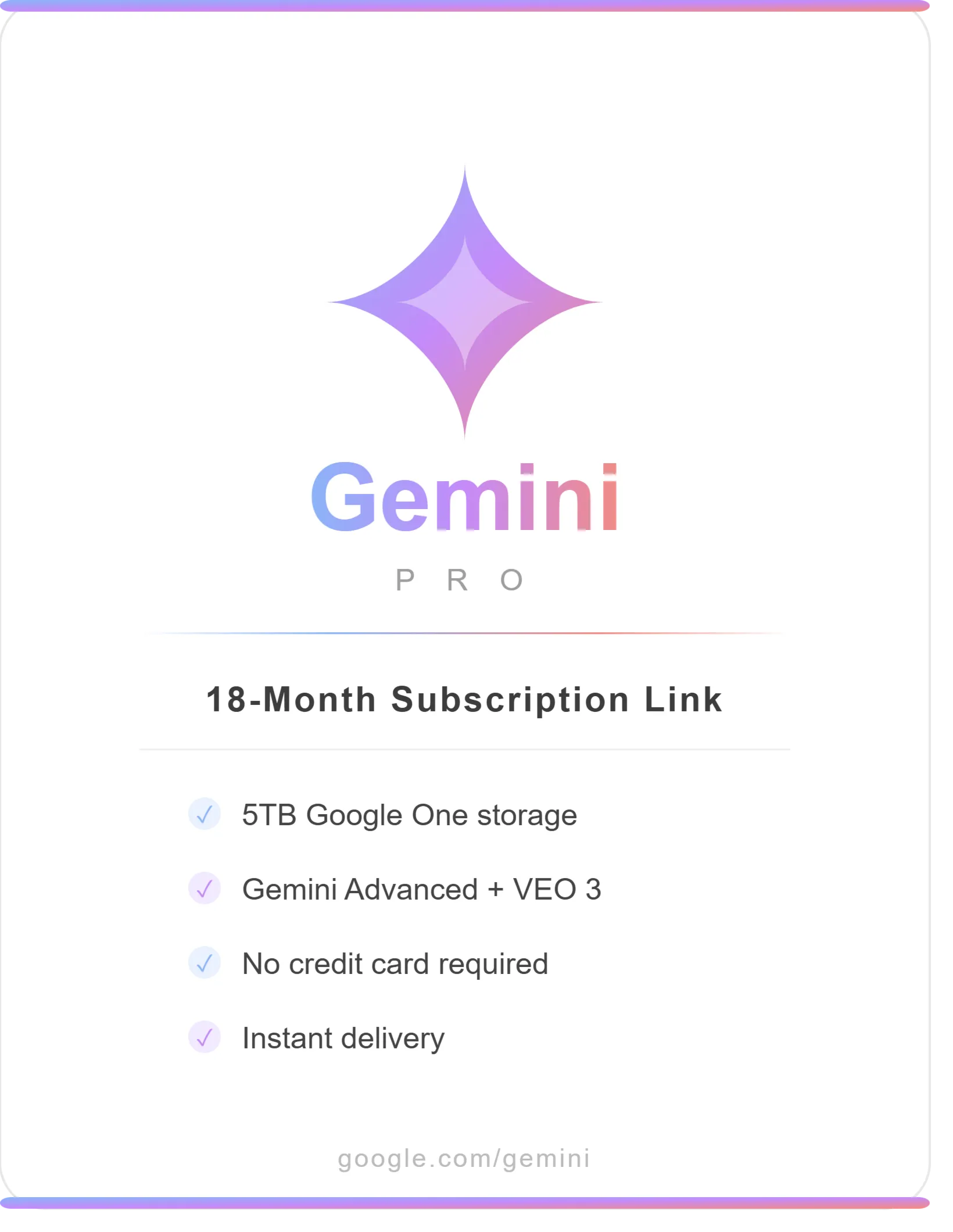 Gemini Pro 18 месяцев | Любой аккаунт | Гарантия