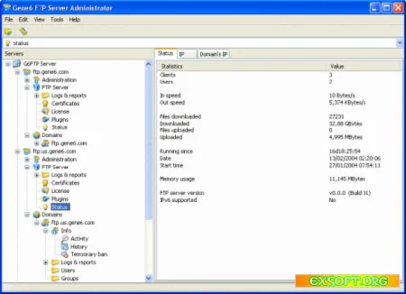 Gene6 FTP Server 3.9.0.2 + crack + Трэй агент + Русский