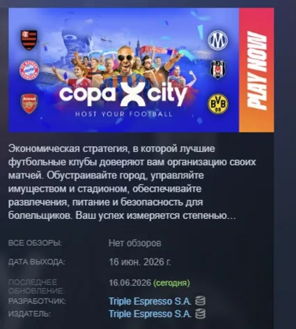 COPA CITY АВТОДОСТАВКА STEAM РОССИЯ