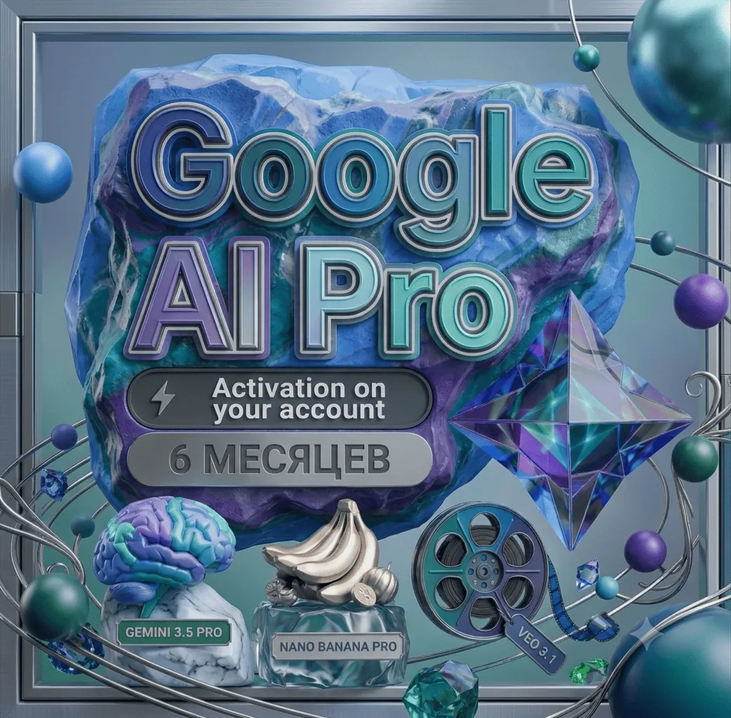План Google AI Pro (Gemini) доступен непосредственно в вашем личном аккаунте Google.