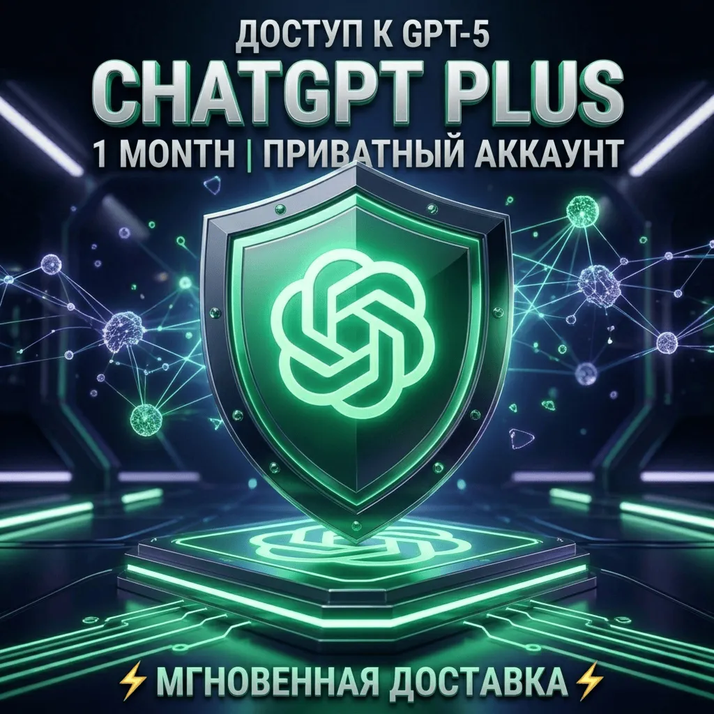 ChatGPT Plus 1 Месяц (Доступ к GPT-5) ⚡ ЛИЧНЫЙ АККАУНТ ⚡ Автовыдача