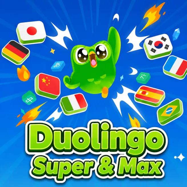 Duolingo Super / MAX 1/12М Индив & Семья На ваш аккаунт