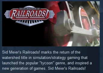 Sid Meier's Railroads! STEAM KEY GLOBAL +РФ LICENSE