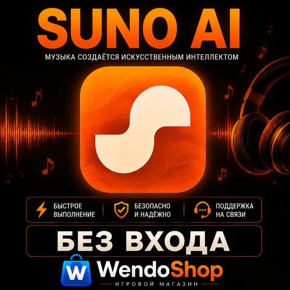 Suno AI | Pro / Premier | БЕЗ ВХОДА | Быстро
