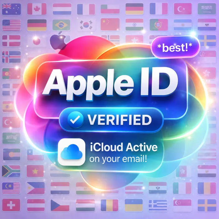 📲 Apple ID with Active Icloud 5-50 GB USA-Russia-Turkey-More | On Your Email!