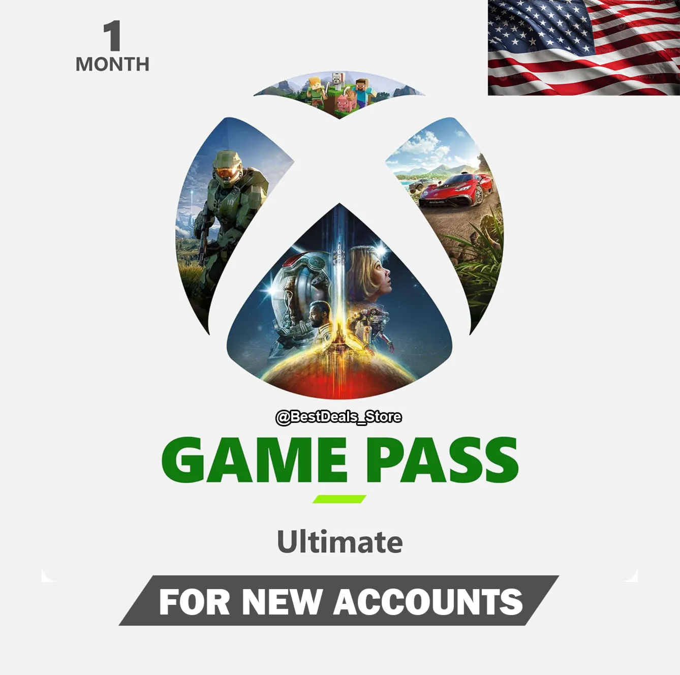 Xbox Game Pass ULTIMATE США ПРОБНАЯ ВЕРСИЯ на 1 м