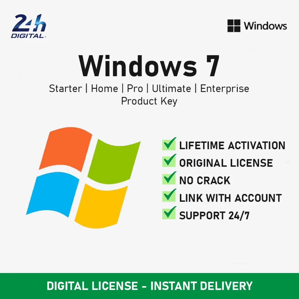 Windows 7 Ultimate | Pro | Home | Enterprise | Starter | Лицензионный ключ