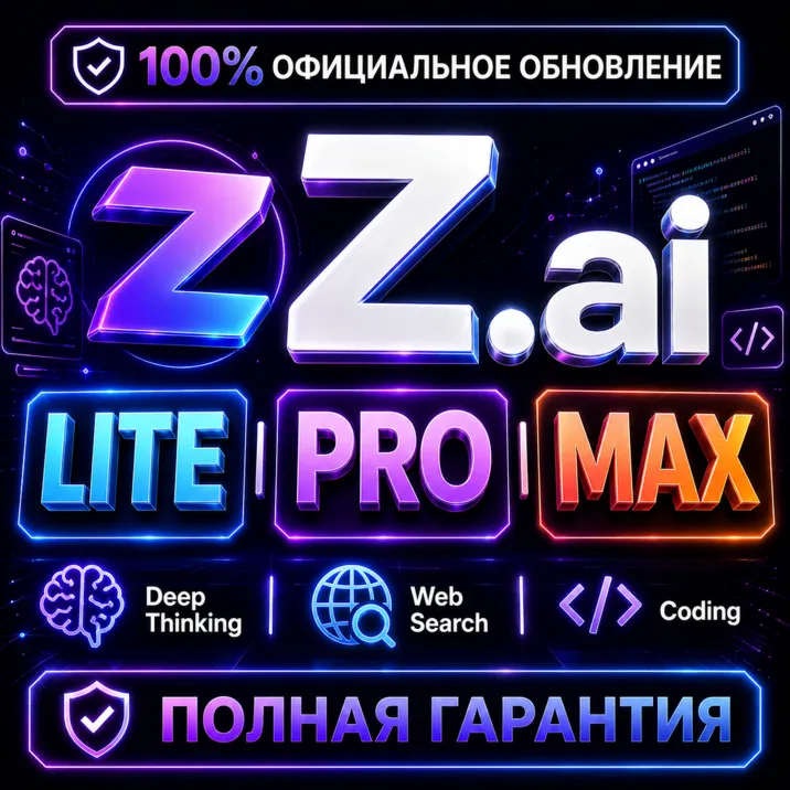 Z.ai GLM Coding Pro / Pro+ / Max | Официальная Подписка | ПОЛНАЯ ГАРАНТИЯ (DISABLED)