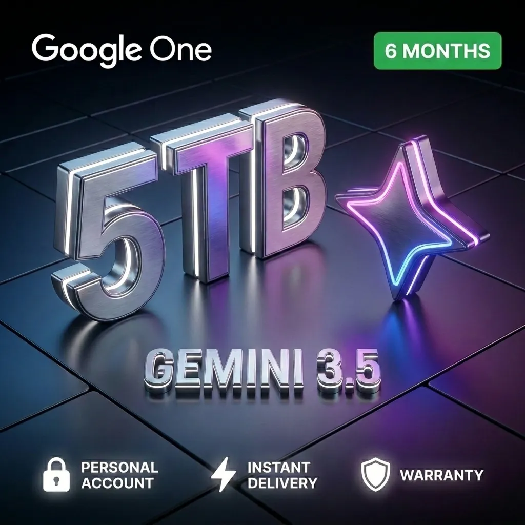 Google AI Pro на ваш аккаунт 6 месяцев Подписка 5 TB+ Gemini 3.5/ Veo 3.1/ Omni