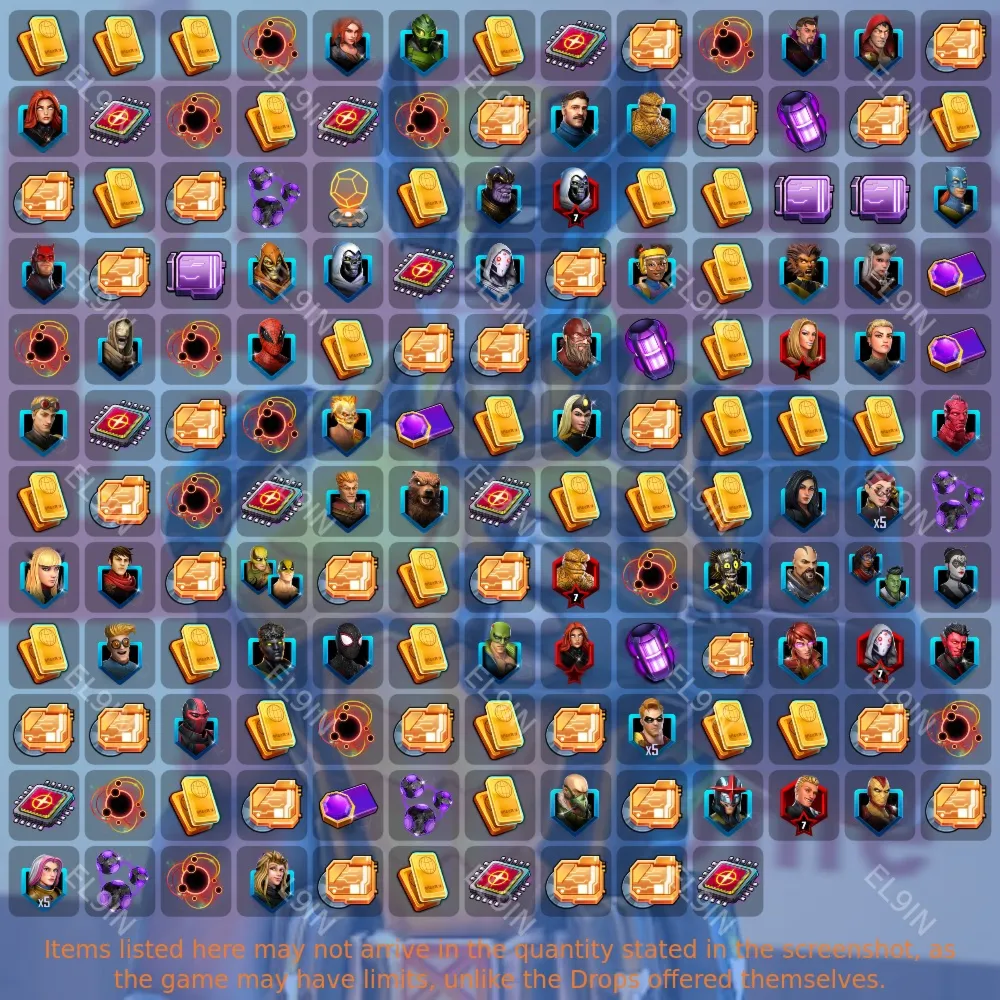 💎MARVEL Strike Force📈Твич Дропсы⭐160 предметов + 🎁