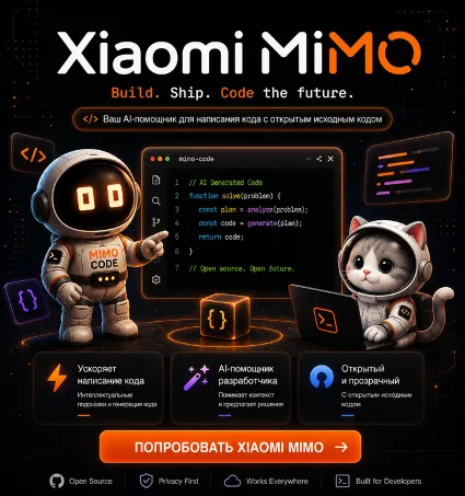 Xiaomi MiMo – AI Agent  MiMo Code 1 Месяц