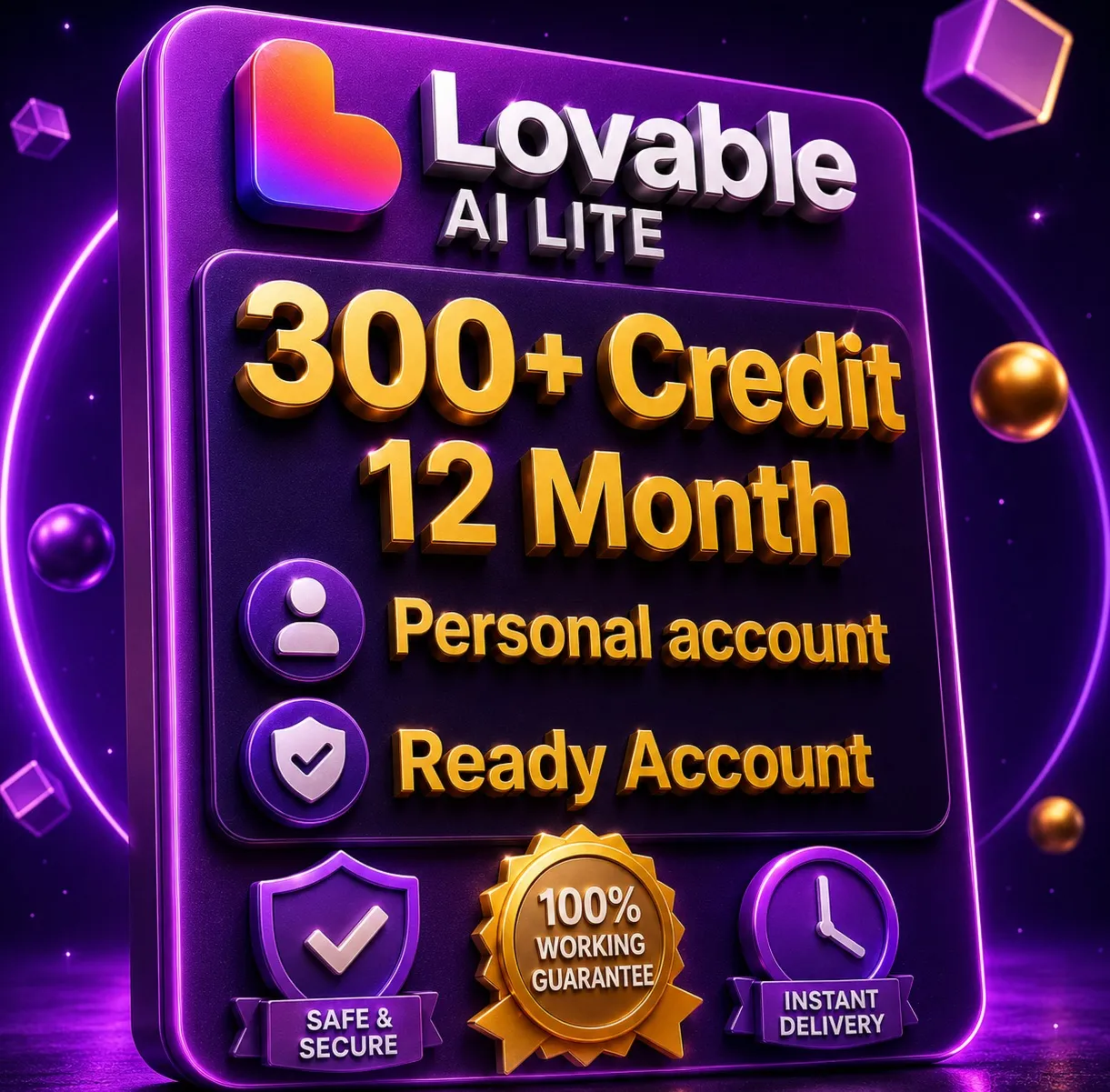 300+ Credit |12 Month Pro ( FULL WARRANTY)