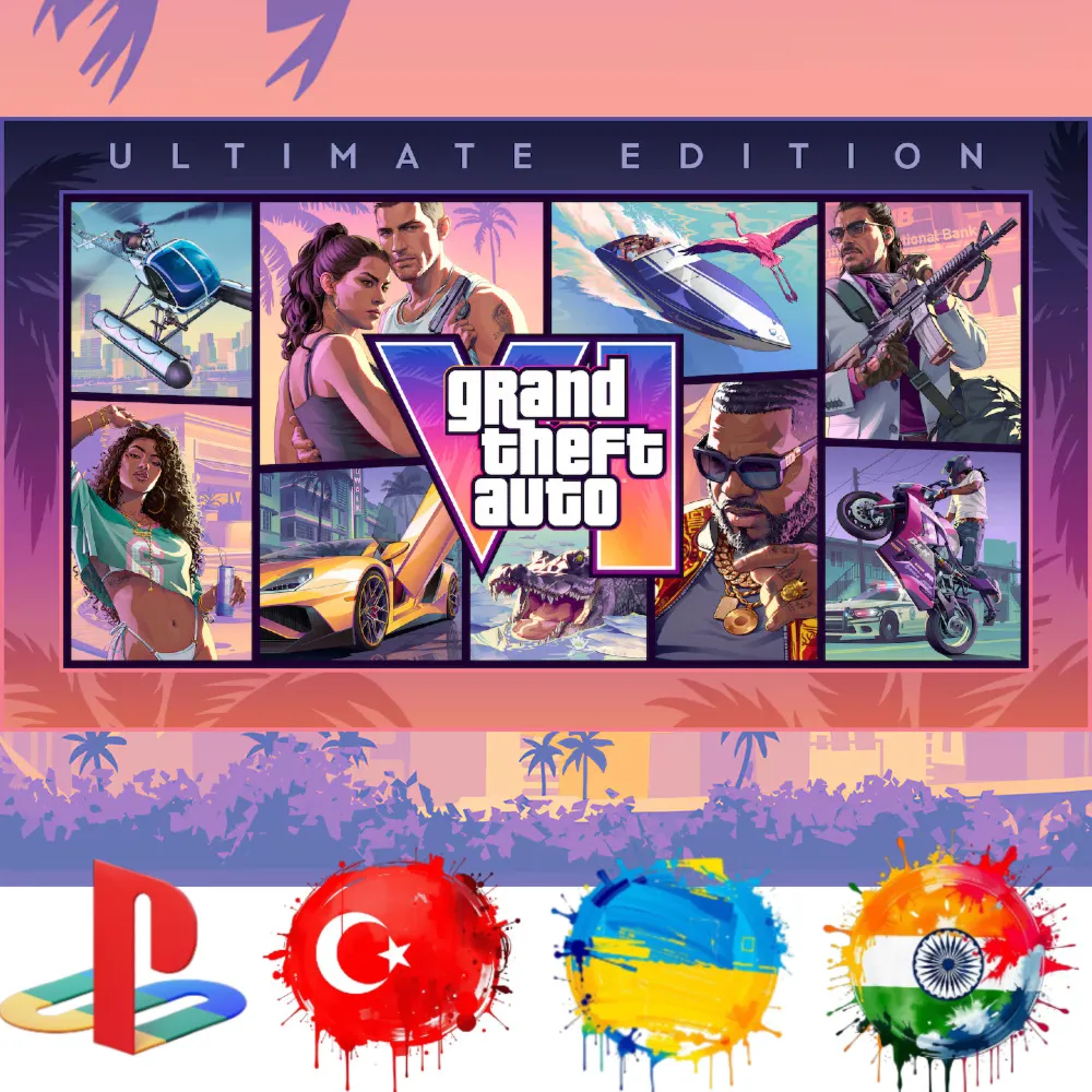 Grand Theft Auto VI GTA 6 Ultimate PS5 Предзаказ/ТУРЦИЯ/УКРАИНА/ИНДИЯ/PS