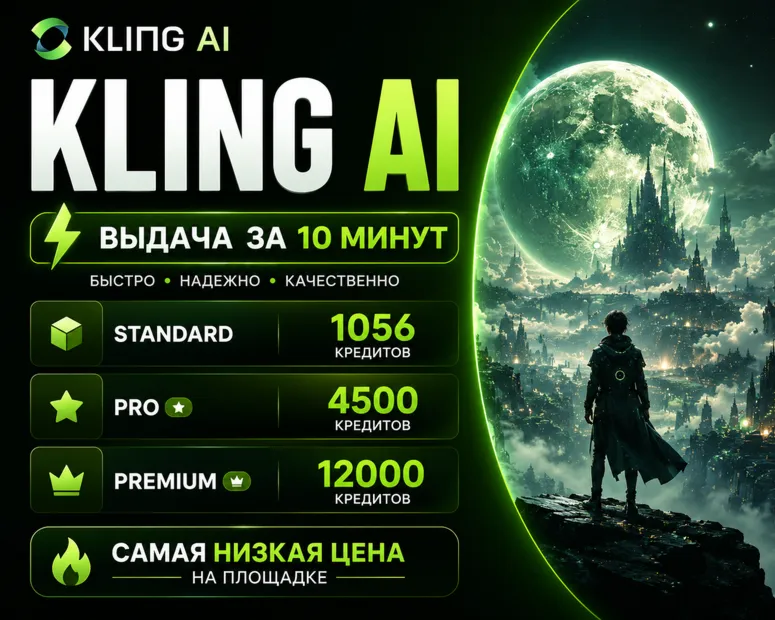Kling AI Subscription Standard/Pro/Premier for 30 days In 10 Minutes