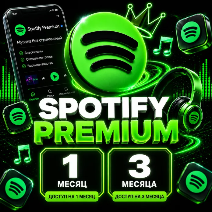 Spotify Premium | СЛОТ В FAMILY-ПЛАНЕ | 1-3 месяцев |