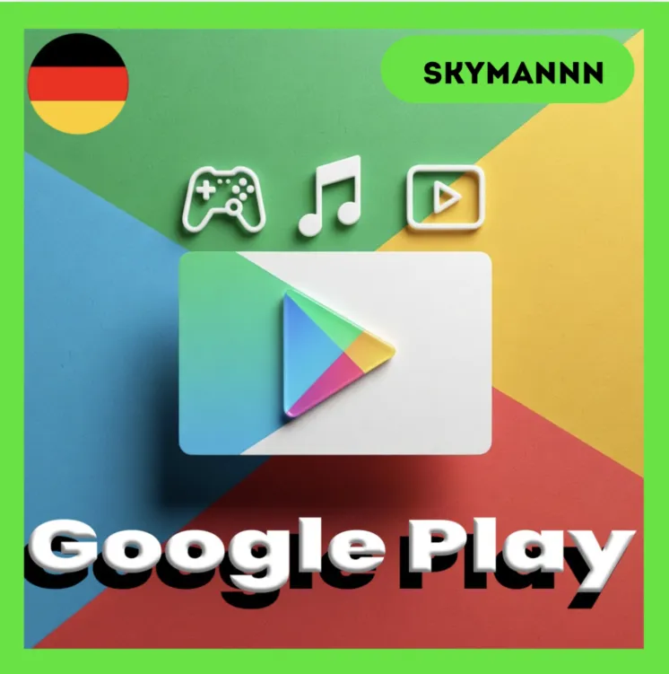 Google Play Gift Card 5€ DE Германия АВТО ВЫДАЧА 24/7
