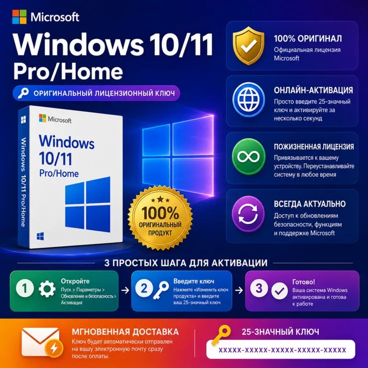 Windows 10/11 PRO/HOME Online Key Warranty