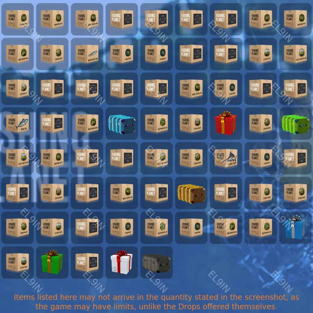 🎉Fishing Planet🚀Twitch Drops📢68 items + 🎁