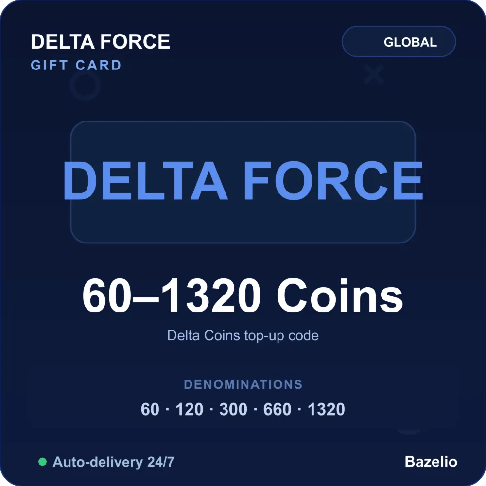 Delta Force Delta Coins код пополнения Автовыдача кода 24/7