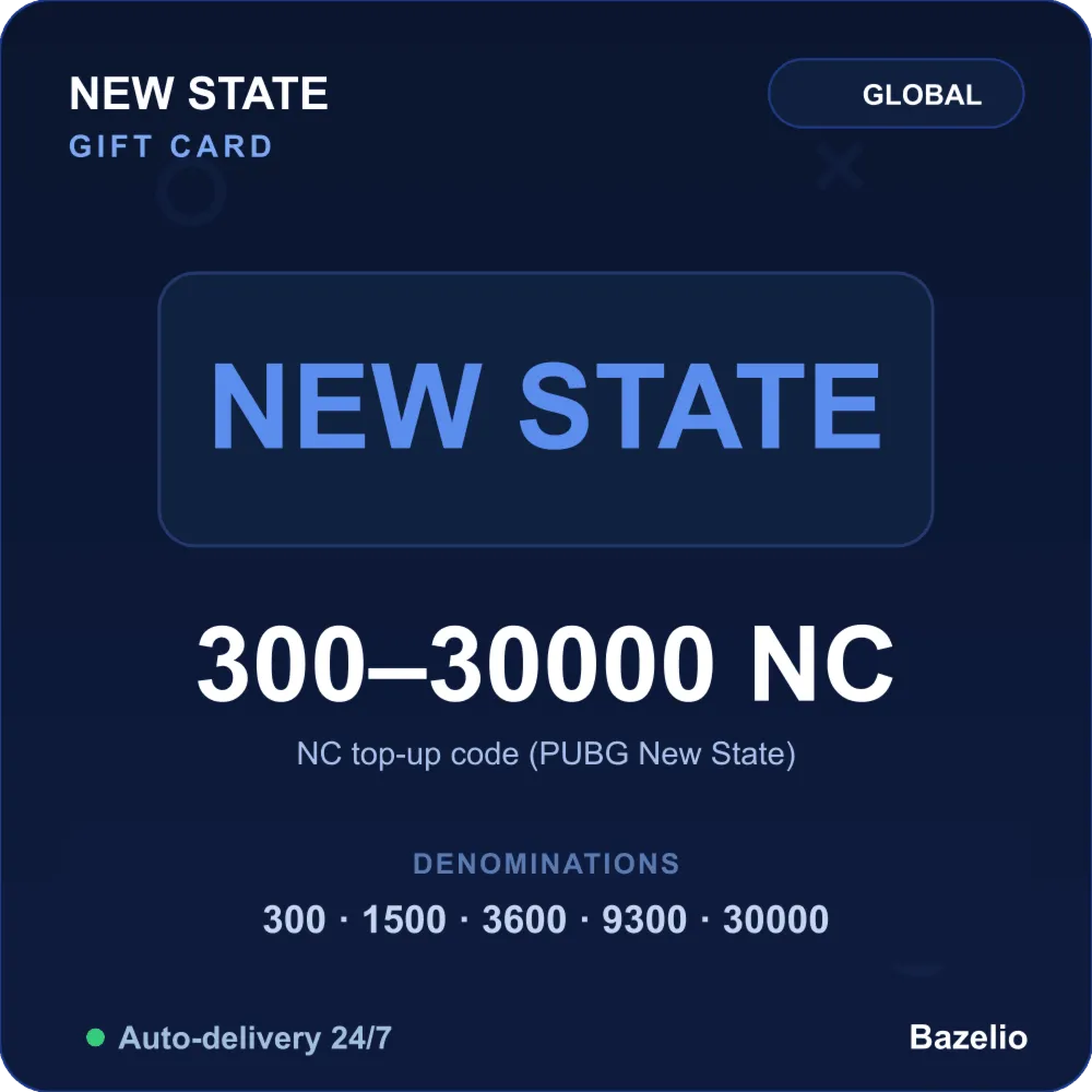 PUBG New State NC код пополнения Автовыдача кода 24/7