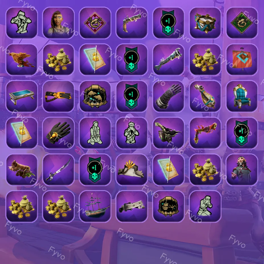 Sea of Thieves Твич Дропс 41 Предметов Twitch Drops