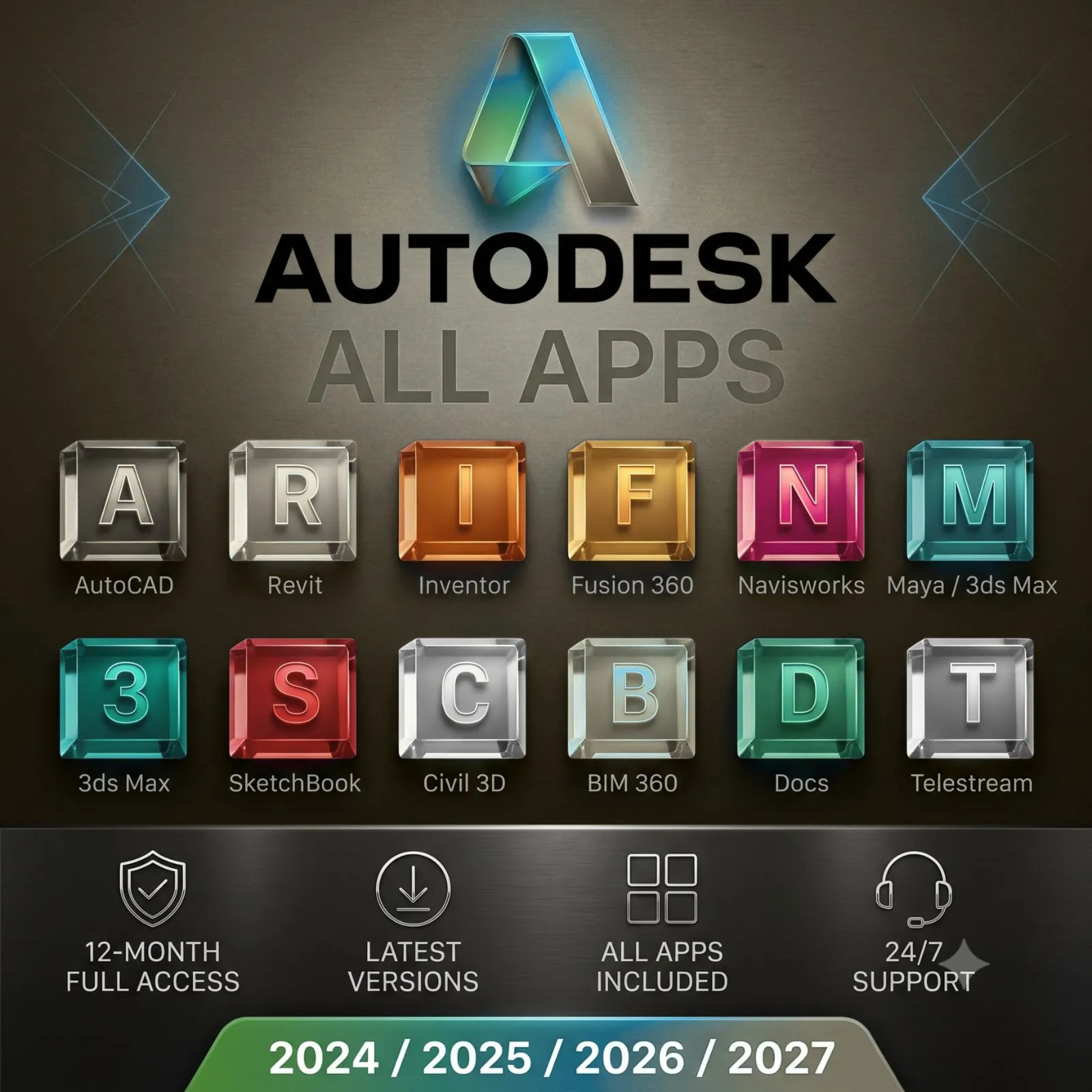 Autodesk All Apps | 12 месяцев | Прямая активация на вашем аккаунте Autodesk
