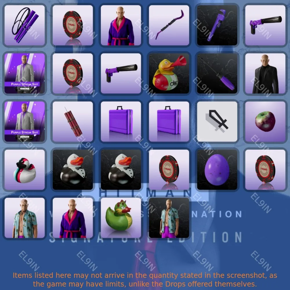 💥HITMAN World of Assassination✅Twitch Drops🚀28 items + 🎁