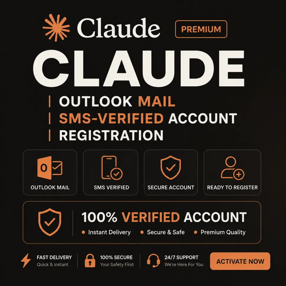 CLAUDE AI ACCOUNT | OUTLOOK MAIL | SMS VERIFIED | READY TO USE