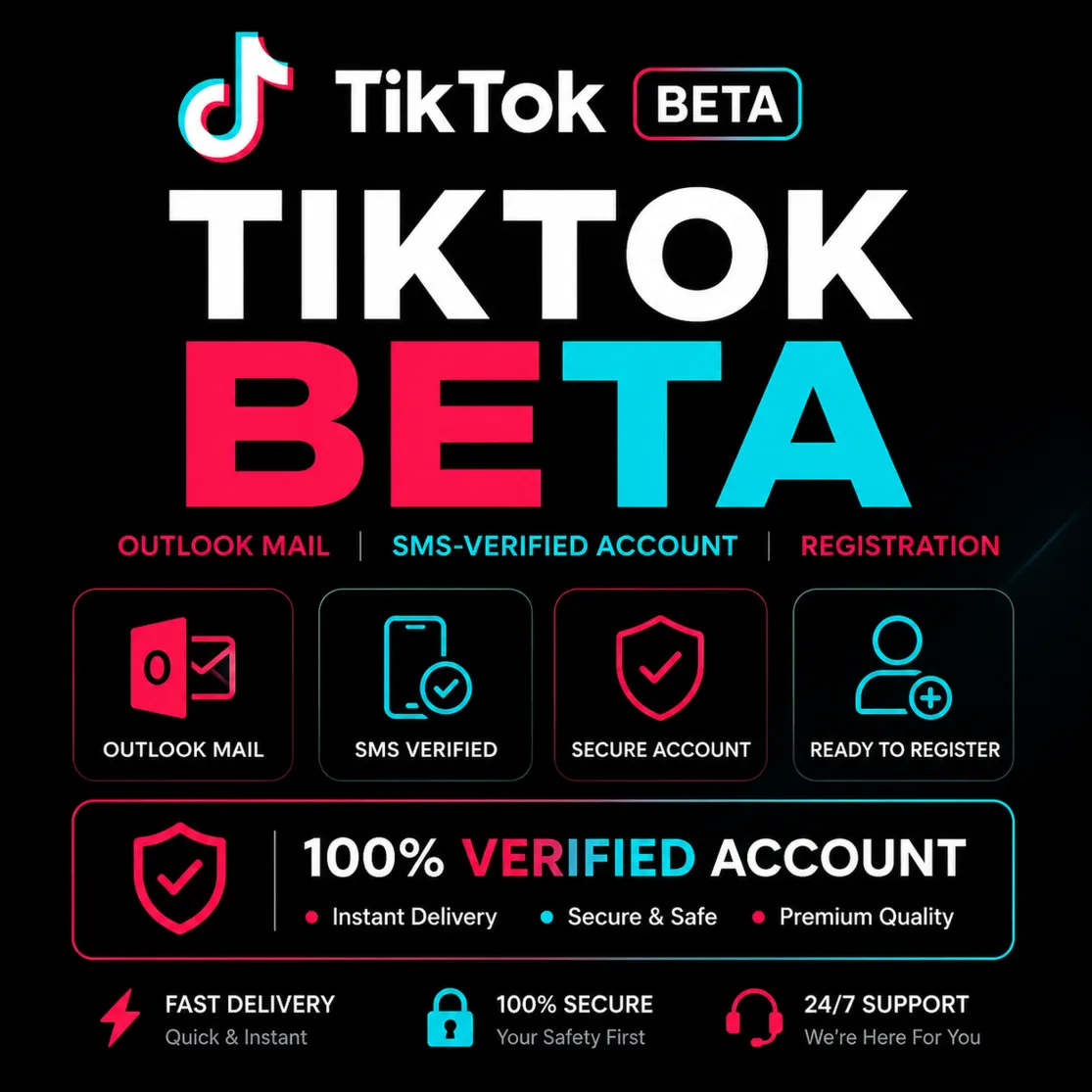 TIKTOK BETA ACCOUNT | VERIFIED | PREMIUM QUALITY | FULL ACCESS