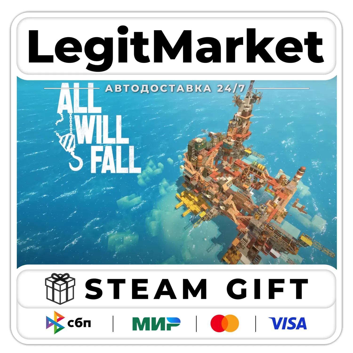ALL WILL FALL : Physics-Based Survival City Builder / Steam AUTO / RU + WORLD