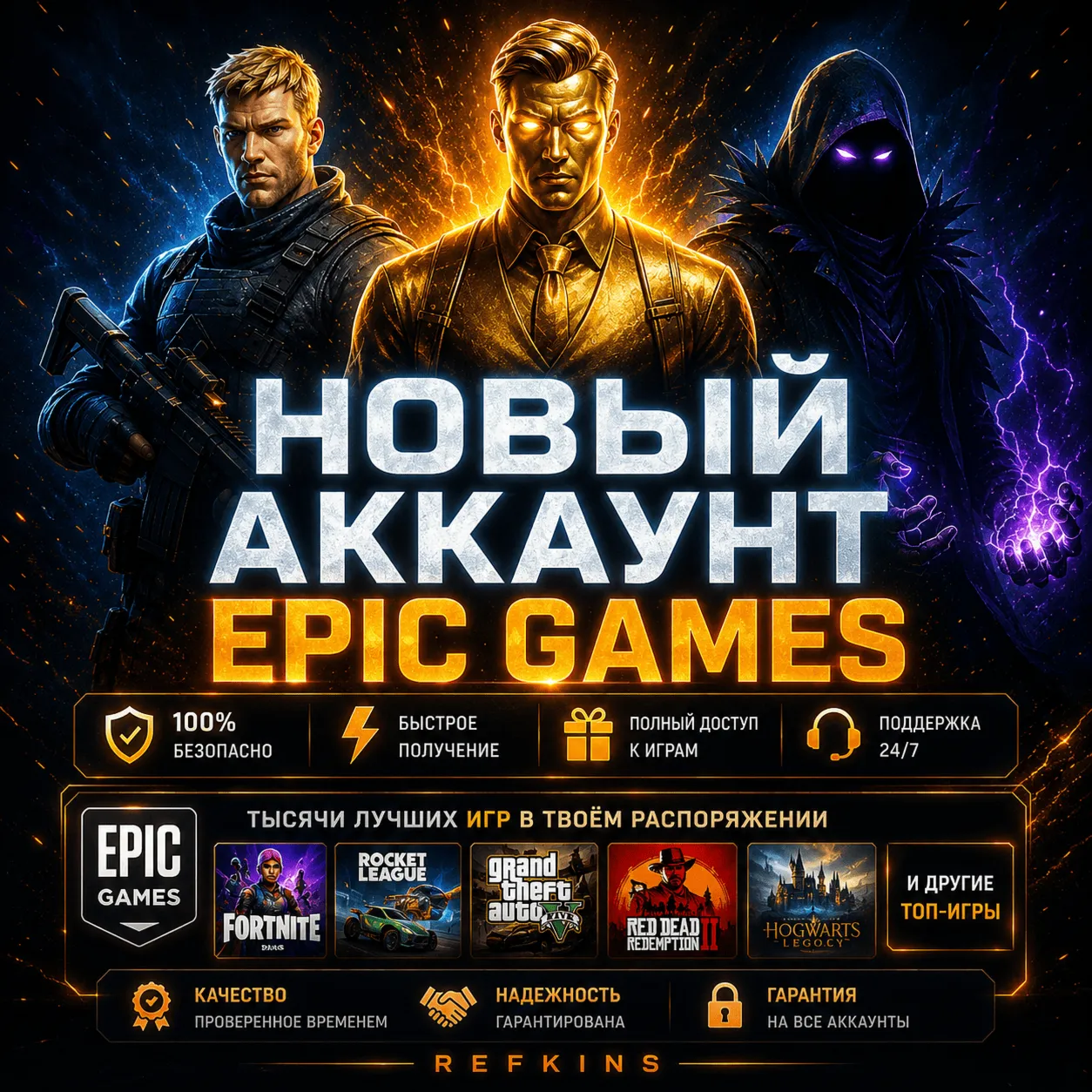 НОВЫЙ АККАУНТ EPIC GAMES ТУРЦИЯ УКРАИНА КАЗАХСТАН США