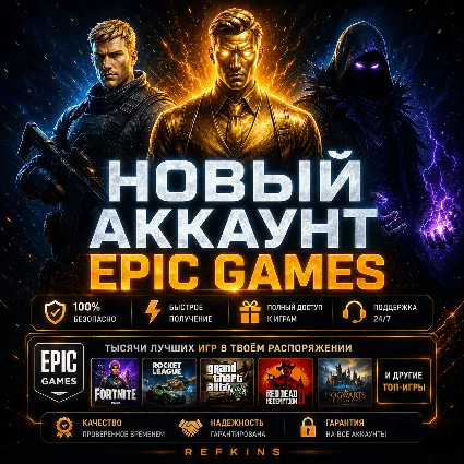 НОВЫЙ АККАУНТ EPIC GAMES ТУРЦИЯ УКРАИНА КАЗАХСТАН США