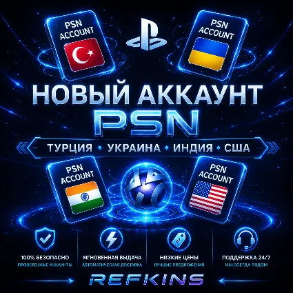 НОВЫЙ АККАУНТ PSN | ТУРЦИЯ УКРАИНА ИНДИЯ США ТУРЕЦКИЙ