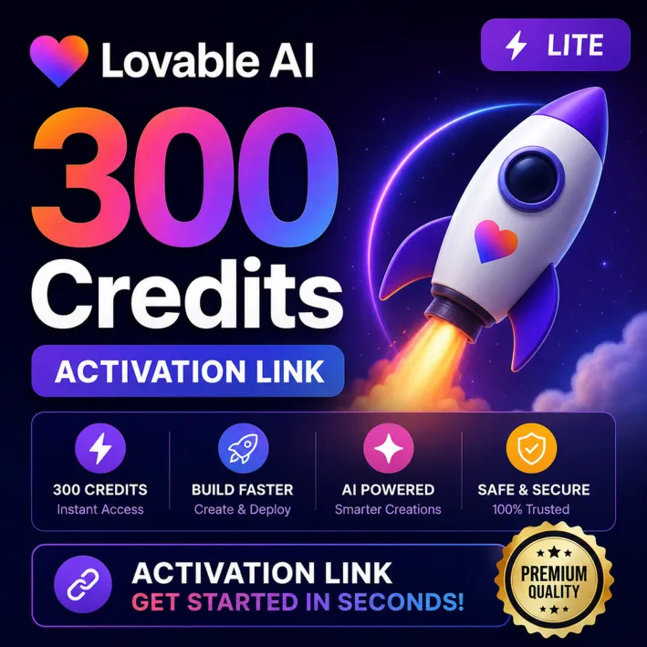 🚀 Lovable LITE 300 Credits Activation Link