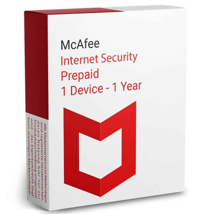 McAfee Internet Security — 1 Year / Unlimited Devices (Global License)